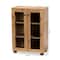 Baxton Studio Mason Modern and Contemporary Oak Brown Finished Wood 2-Door Storage Cabinet with Glass Doors 189-11976-ZORO - alternate 10